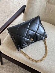 gambar-Tory-Burch-Kira-Diamond-Quilt-Hobo-Bag-Black-balilene