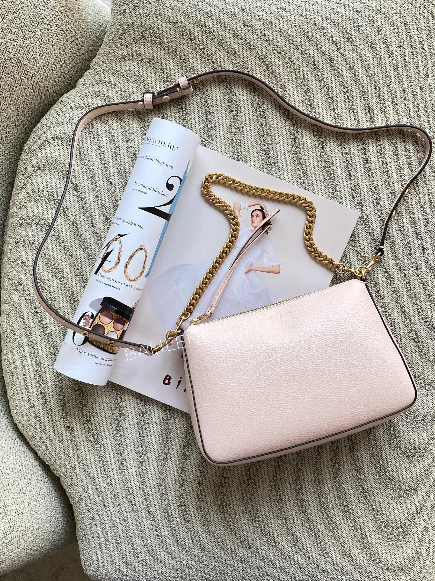 gambar-Tory-Burch-Perry-Small-Shoulder-Bag-Sot-Pink-balilene