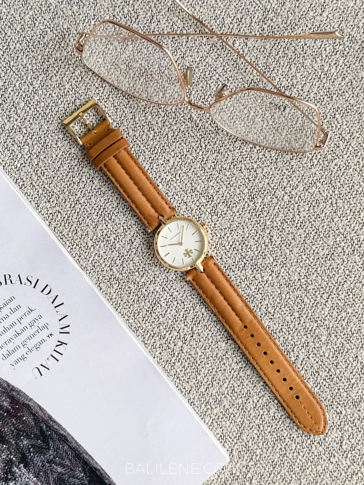 gambar-Tory-Burch-TBW2041-Kira-Ladies-White-Dial-Brown-Leather-Strap-balilene