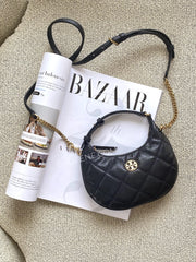 gambar-Tory-Burch-Willa-Mini-Crescent-Bag-Black-balilene