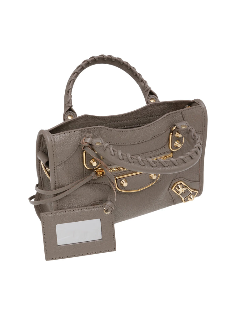 Balenciaga Metallic Edge Mini City Mink Grey Balilene