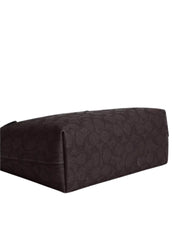 gambar-bawah-Coach-Fiona-Zip-Tote-Bag-In-Signature-Canvas-Walnut-Black