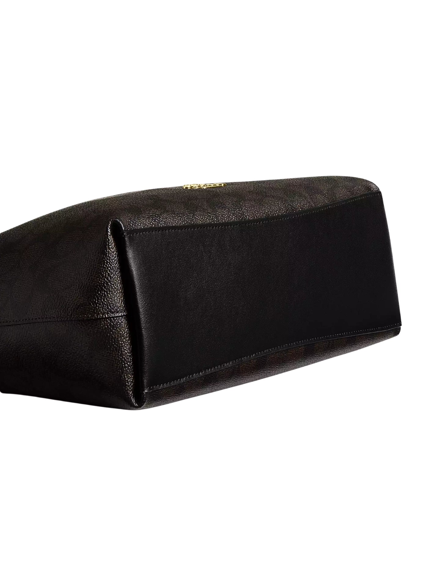 gambar-bawah-Coach-Laurel-Shoulder-Bag-In-Signature-Canvas-Walnut-Black