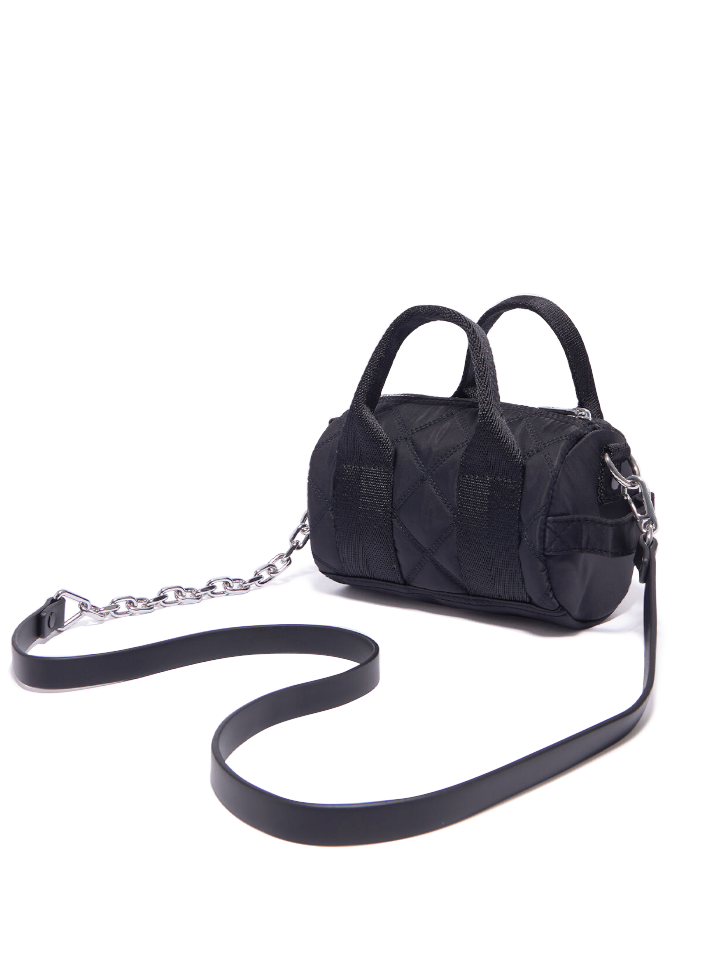 gambar-belakang-B-Y-L-Small-Padded-Black-Nylon-Barrel-Bag