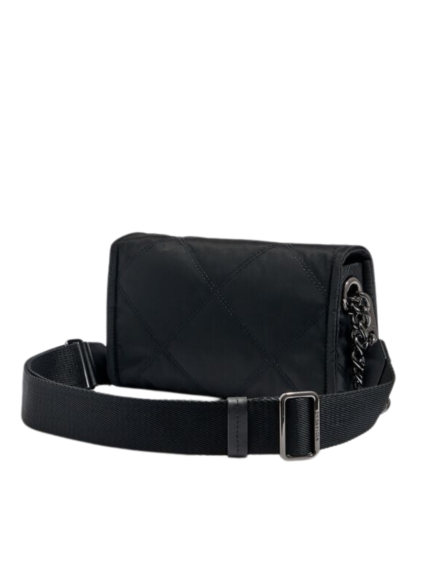 BYL Small Black Padded Technical Fabric Crossbody Bag โ Balilene
