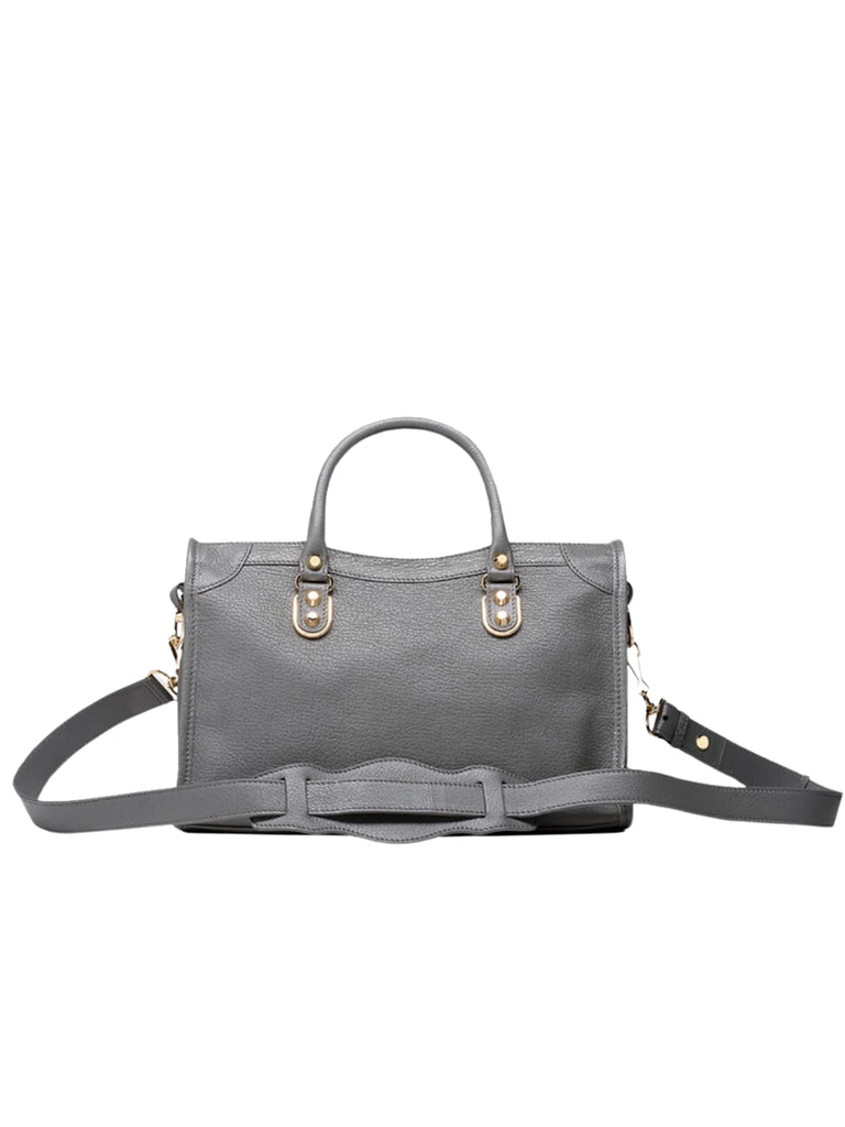Balenciaga Metallic Edge Small City Grey Gold Hardware Balilene