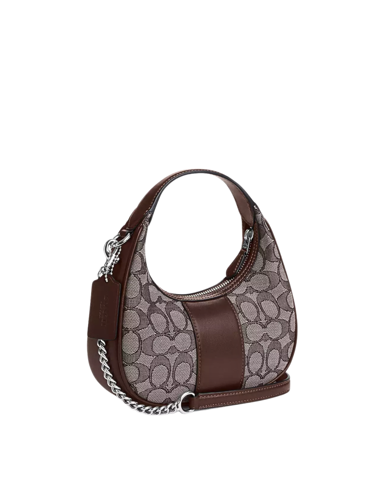 gambar-belakang-Coach-Carmen-Mini-Crossbody-In-Signature-Jacquard-Oak-Maple