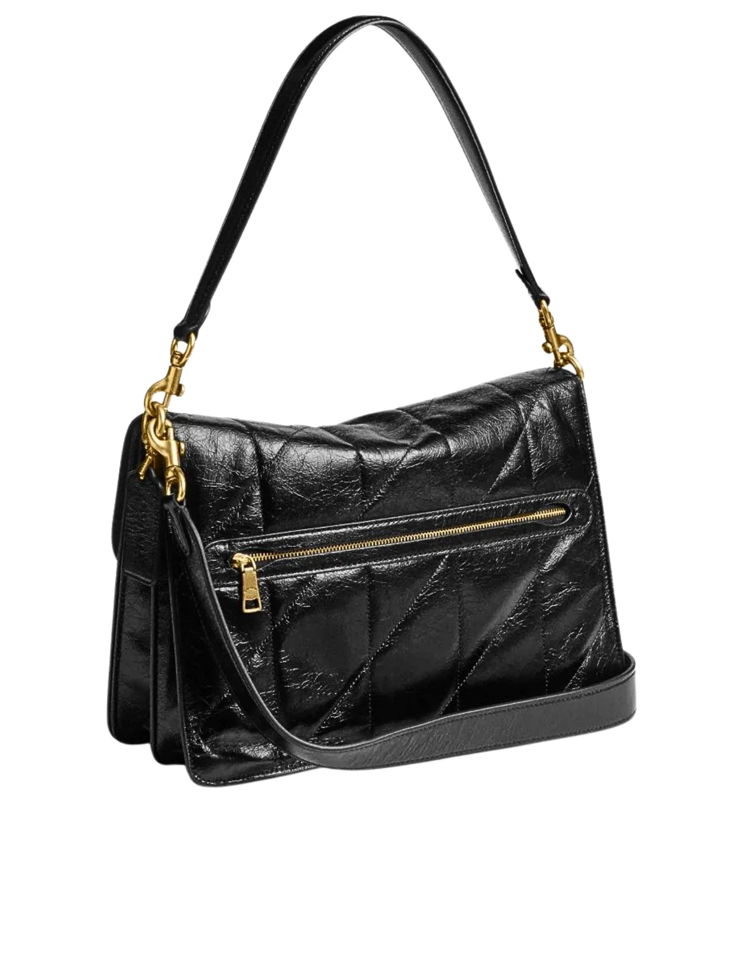 gambar-belakang-Coach-Chain-Tabby-Shoulder-Bag-30-With-Quilting-Black