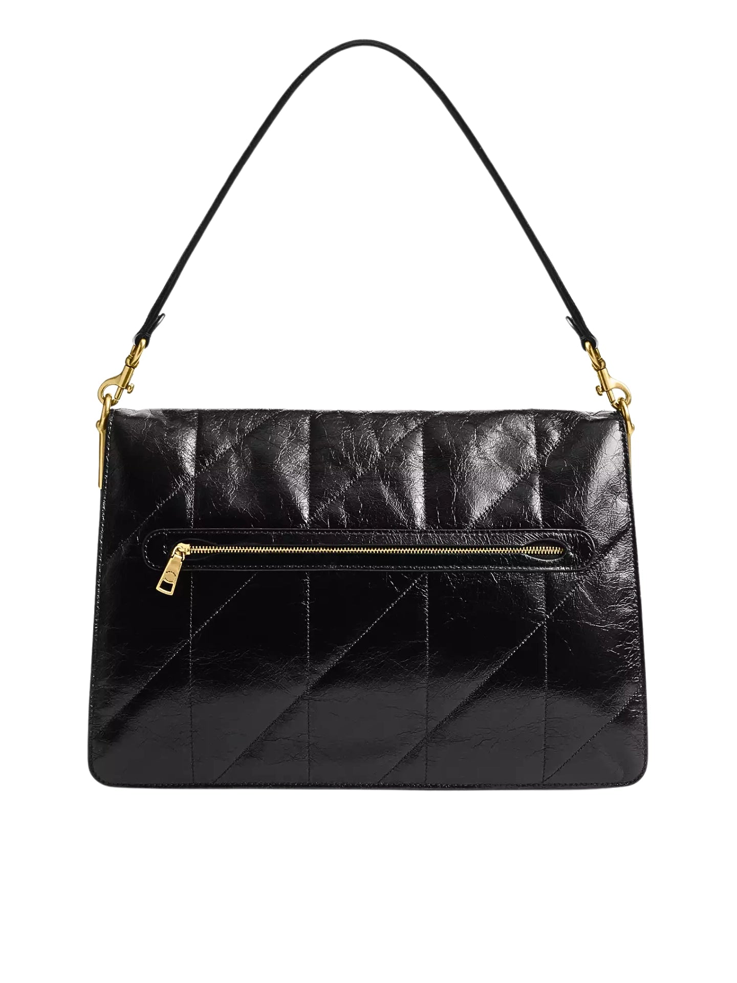 gambar-belakang-Coach-Chain-Tabby-Shoulder-Bag-35-With-Quilting-Black