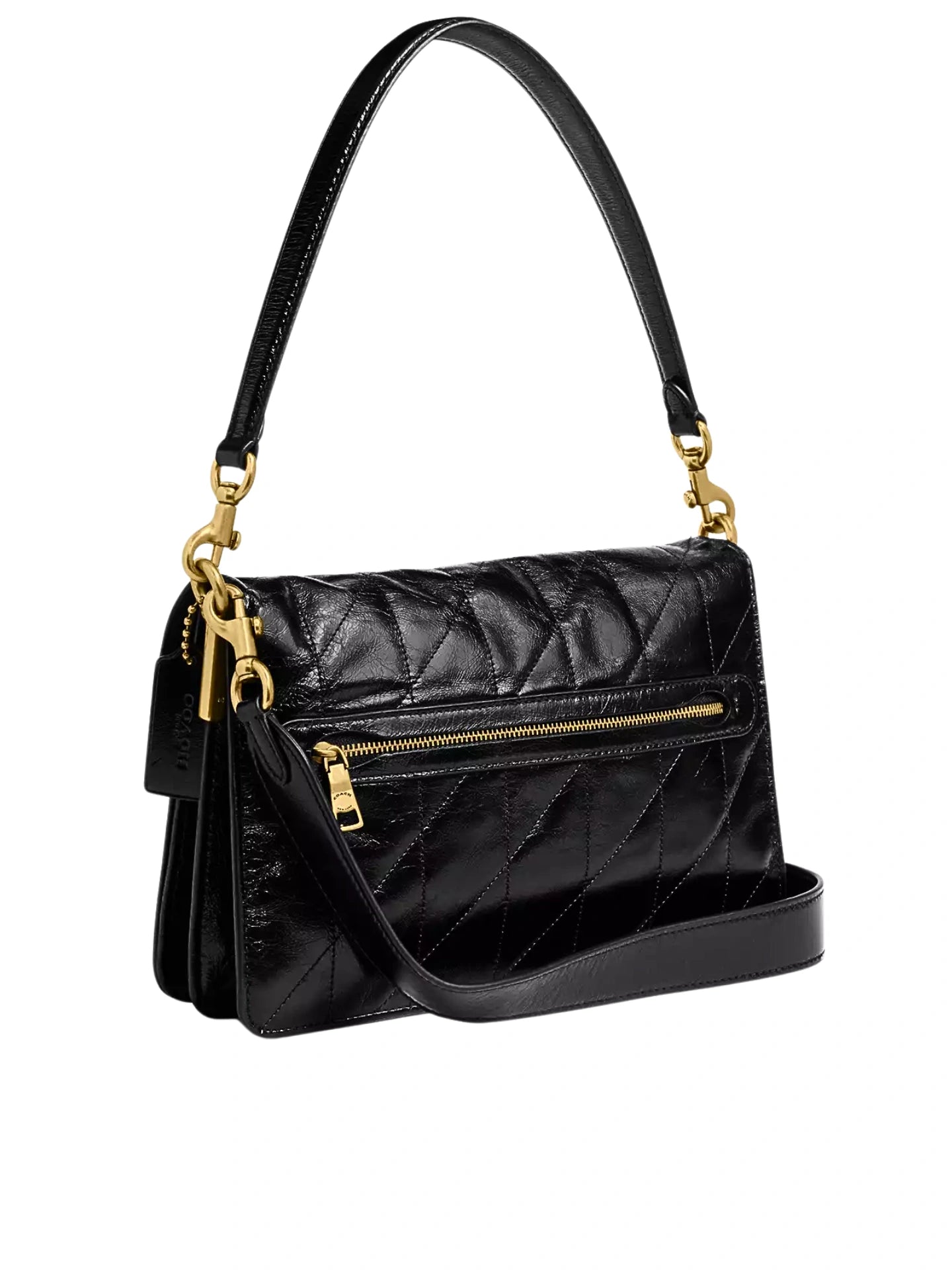 gambar-belakang-Coach-Chain-Tabby-Shoulder-Bag-With-Quilting-Black