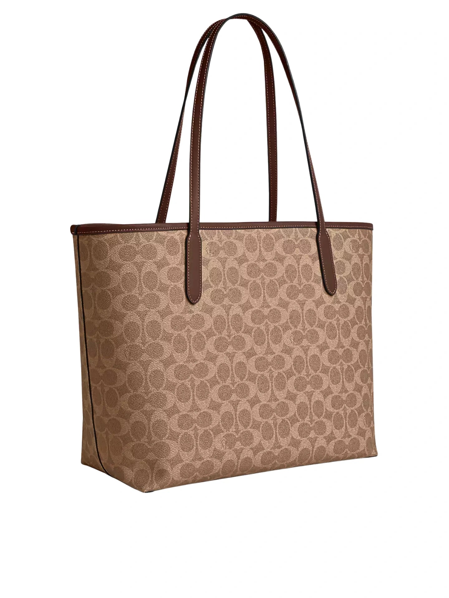 gambar-belakang-Coach-City-Tote-Bag-In-Signature-Canvas-Tan-Brown