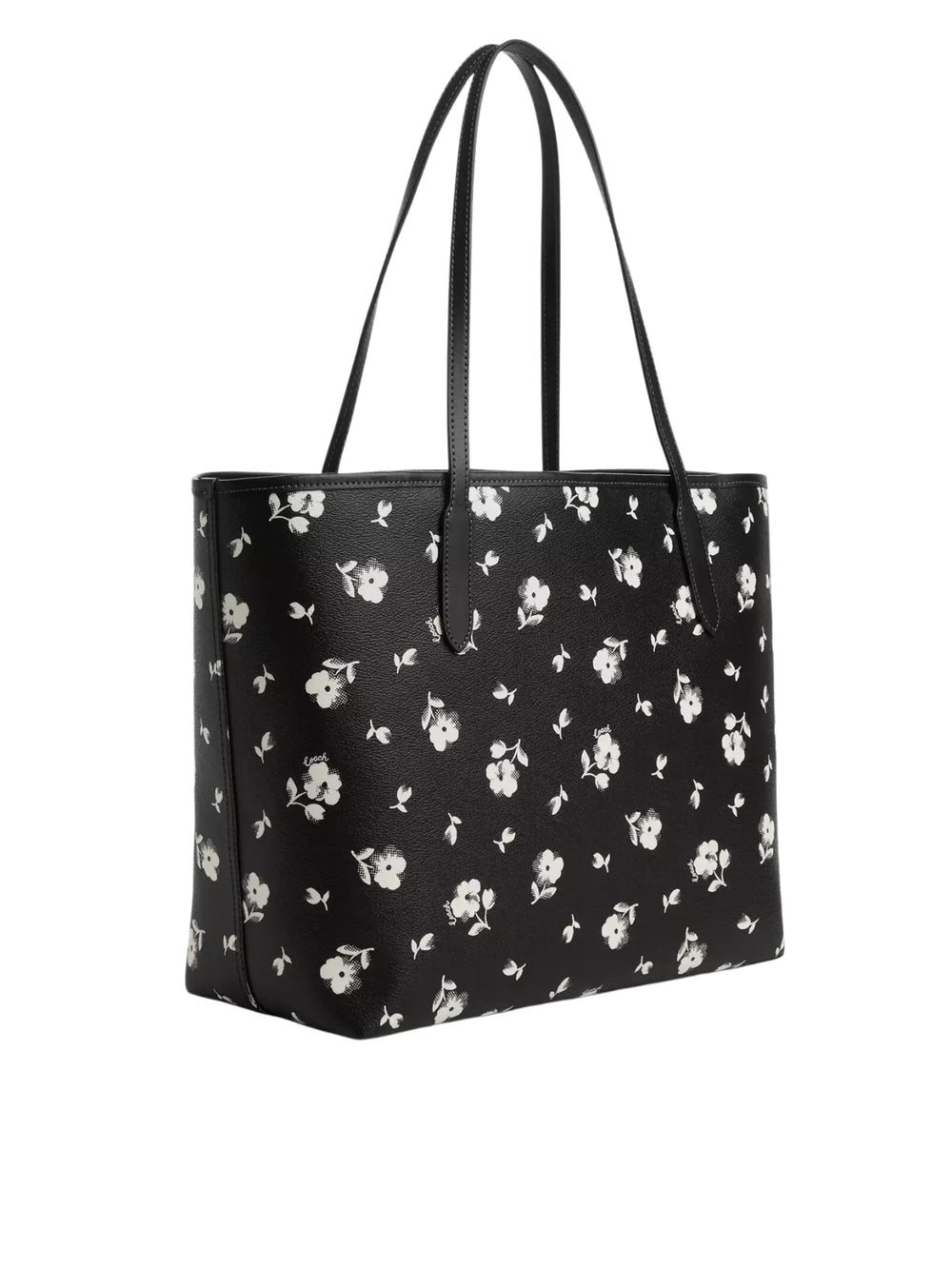 gambar-belakang-Coach-City-Tote-With-Floral-Print-Black-Multi