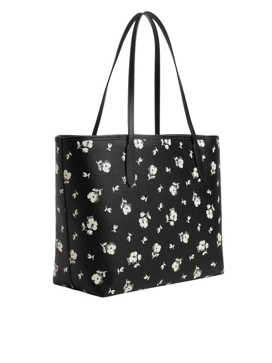 gambar-belakang-Coach-City-Tote-With-Floral-Print-Black-Multi