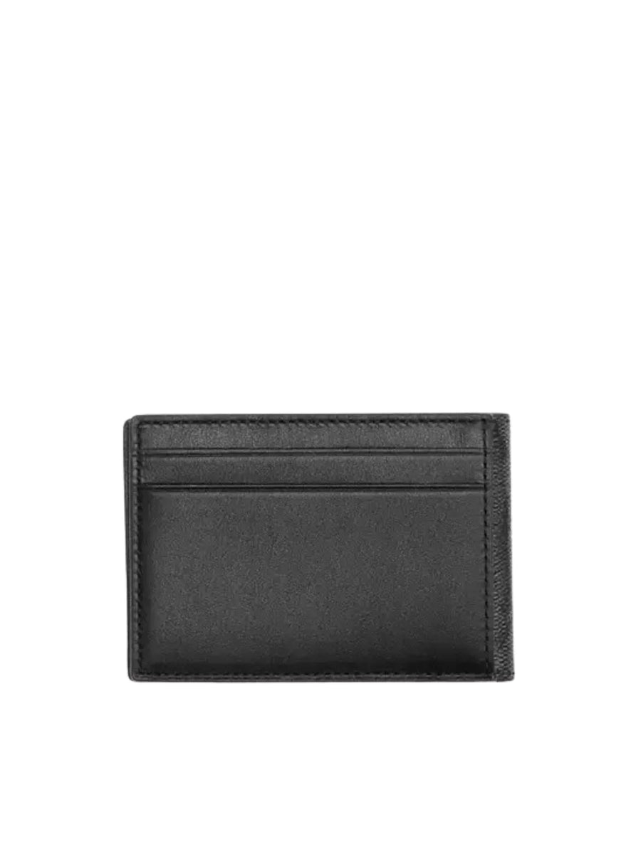 Coach Compact Billfold In Signature Canvas Charcoal/Black – Balilene