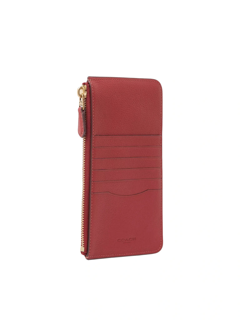 gambar-belakang-Coach-Essential-Polished-Pebble-Leather-Phone-Wallet-BrassEnamel-Red