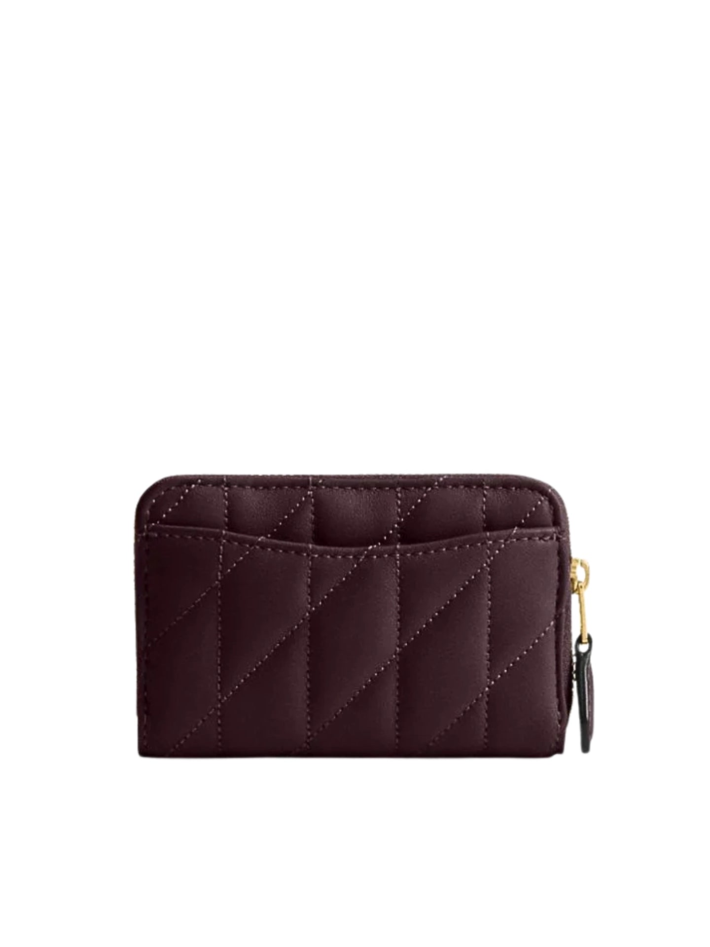gambar-belakang-Coach-Essential-Small-Zip-Around-Card-Case-With-Pillow-Quilting-Black-Currant