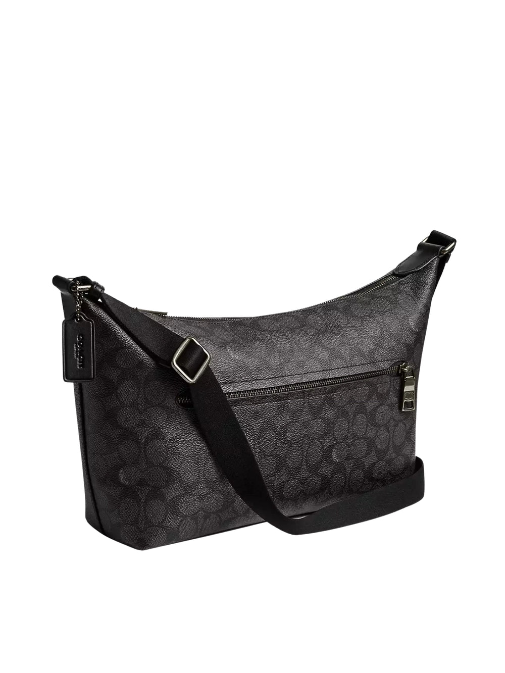 gambar-belakang-dalam-Coach-Finn-Crossbody-Bag-In-Signature-Canvas-Charcoal-Black