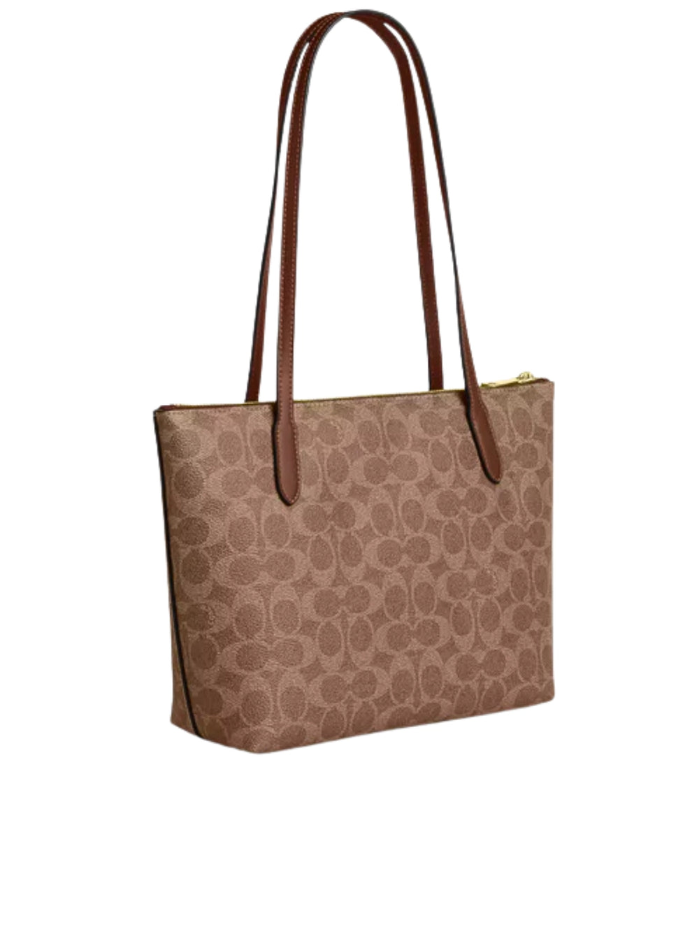 gambar-belakang-Coach-Fiona-Zip-Tote-Bag-In-Signature-Canvas-Tan-Brown