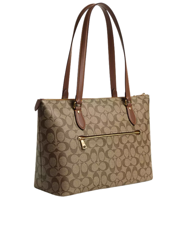 gambar-belakang-Coach-Gallery-Tote-In-Signature-Canvas-With-Floral-Horse-And-Carriage-Khaki-Multi