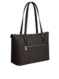 gambar-belakang-Coach-Gallery-Tote-In-Signature-Canvas- Walnut-Black