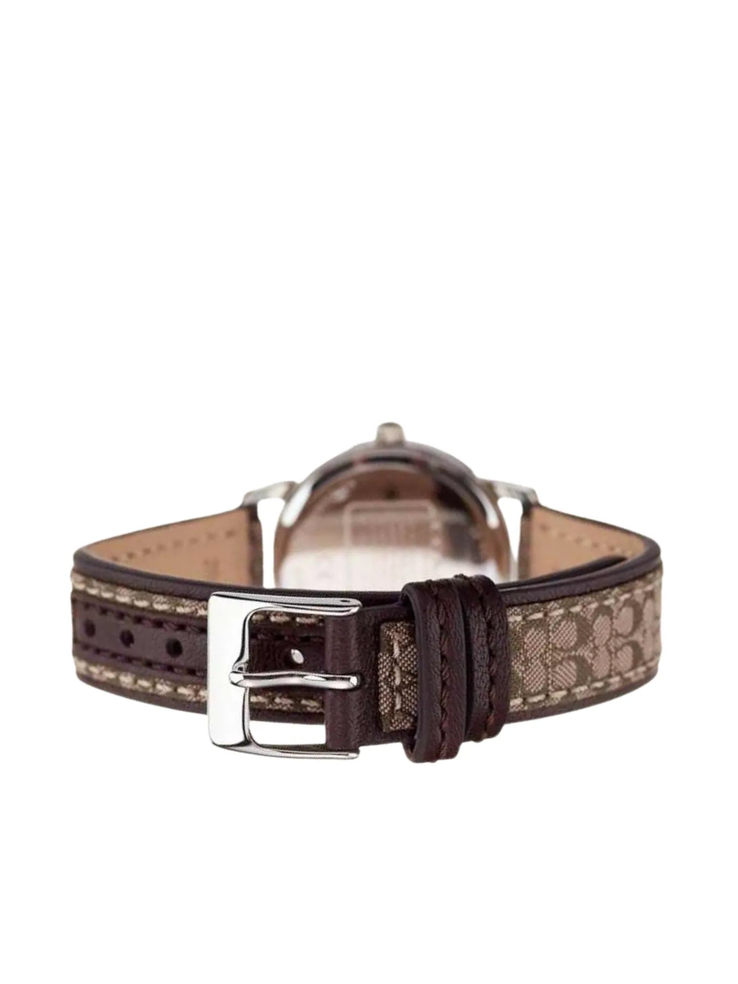 gambar-belakang-Coach-Grand-Silver-Dial-Watch-Signature-Brown-Strap