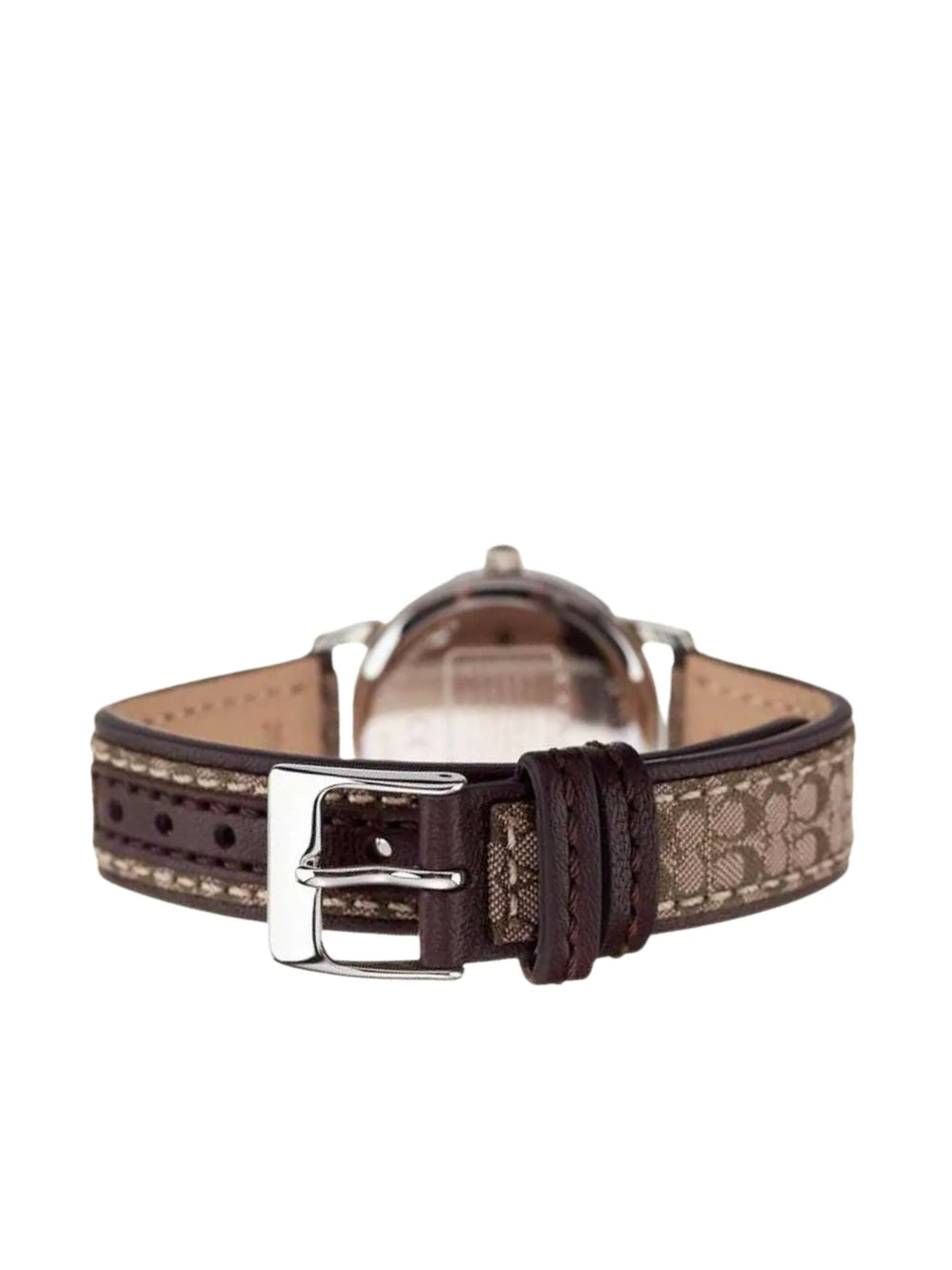 gambar-belakang-Coach-Grand-Silver-Dial-Watch-Signature-Brown-Strap