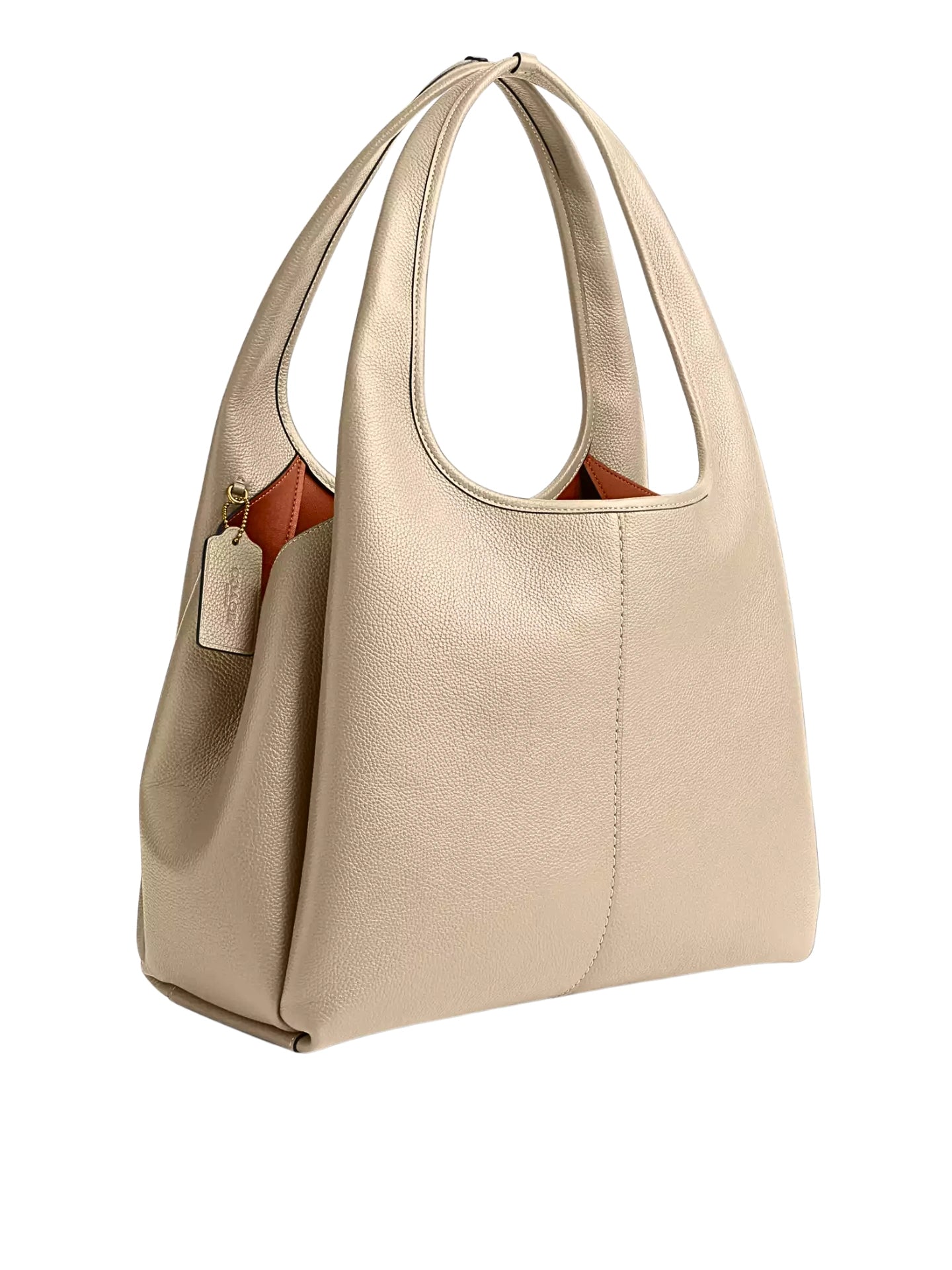 Coach Lana Shoulder Bag Pebble Leather Ivory