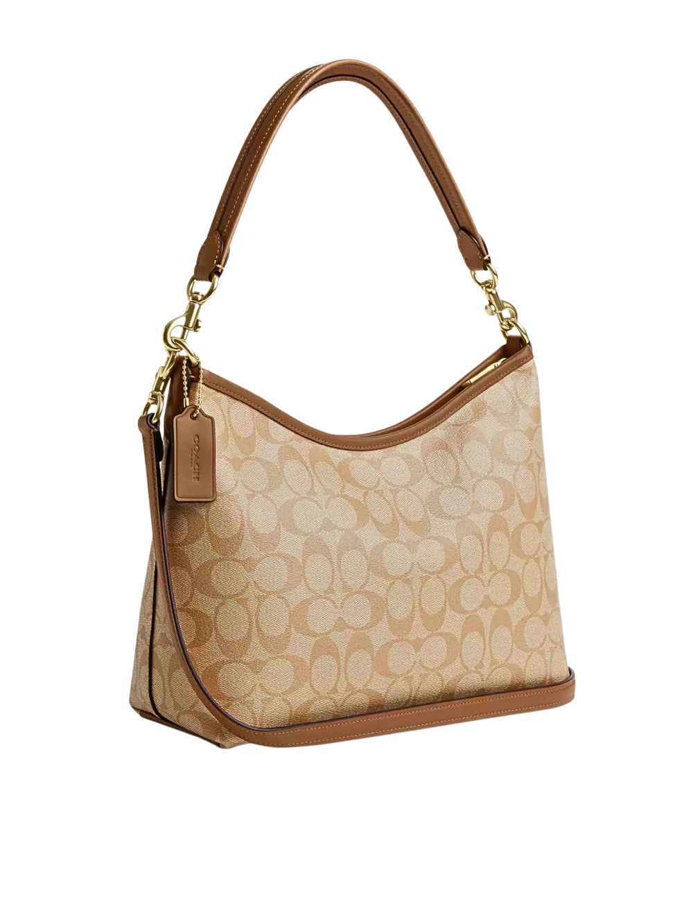 gambar-belakang-Coach-Laurel-Shoulder-Bag-In-Signature-Canvas-Light-Khaki-Light-Saddle