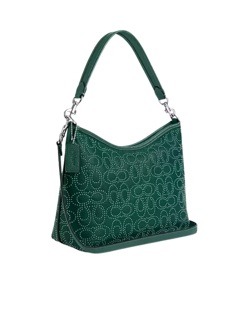 gambar-belakang-Coach-Laurel-Shoulder-Bag-With-Signature-Rivets-Emerald-Green