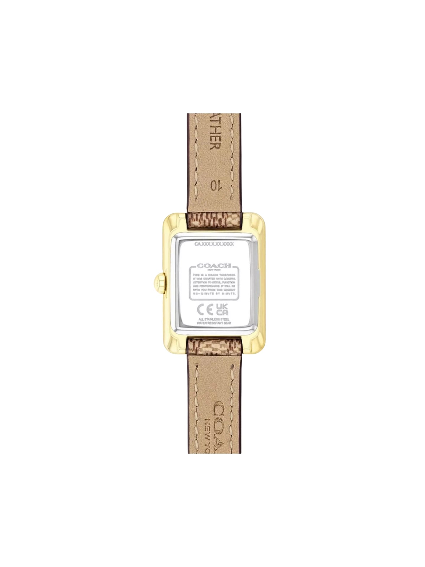 gambar-belakang-Coach-Mara-White-Dial-Canvas-Strap-Watch-Brown