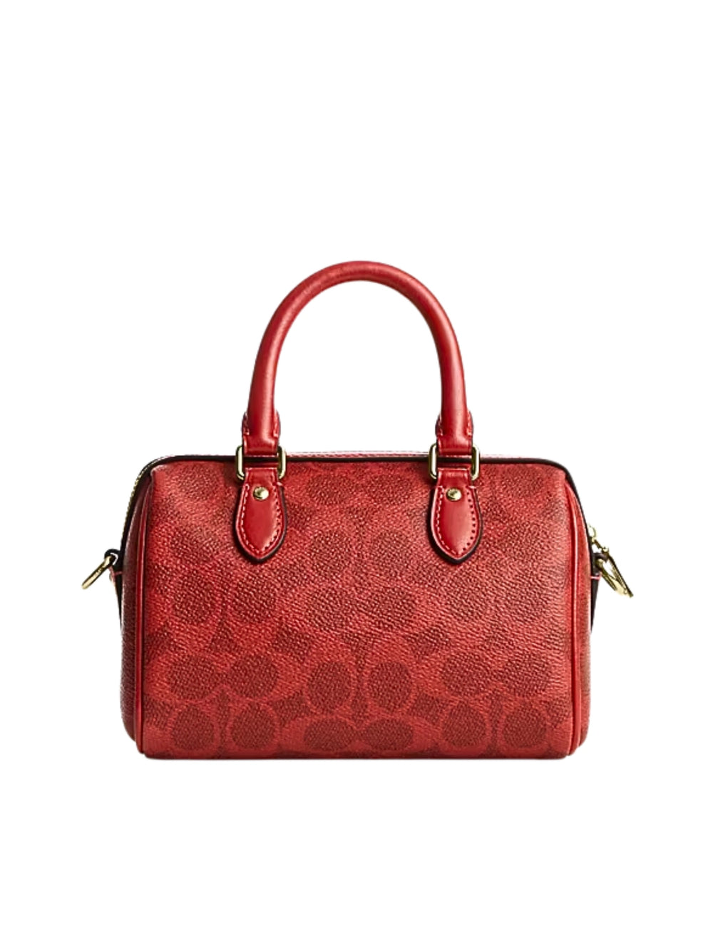 gambar-belakang-Coach-Mini-Rowan-Crossbody-Bag-In-Signature-Canvas-Crimson