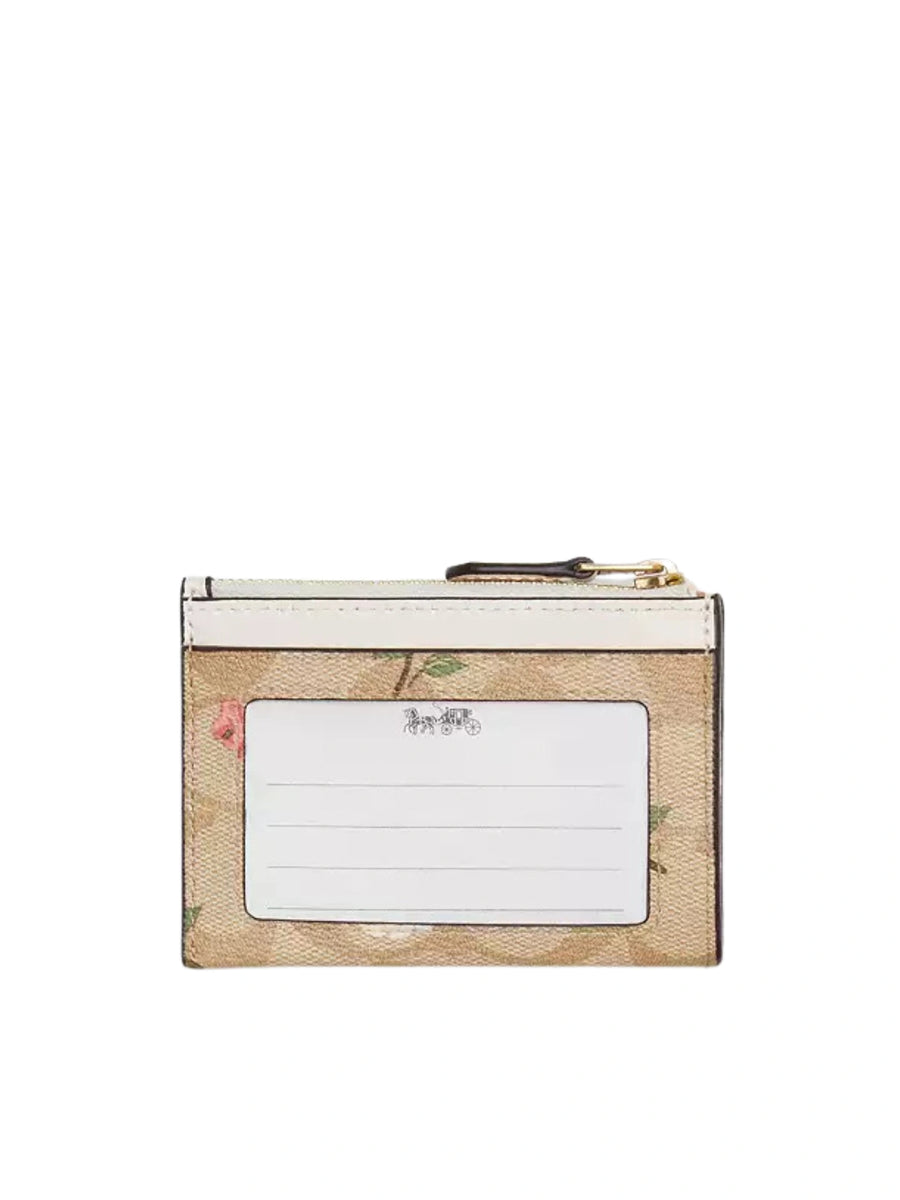 Coach Mini Skinny ID Case In Signature Canvas Floral Print – Balilene