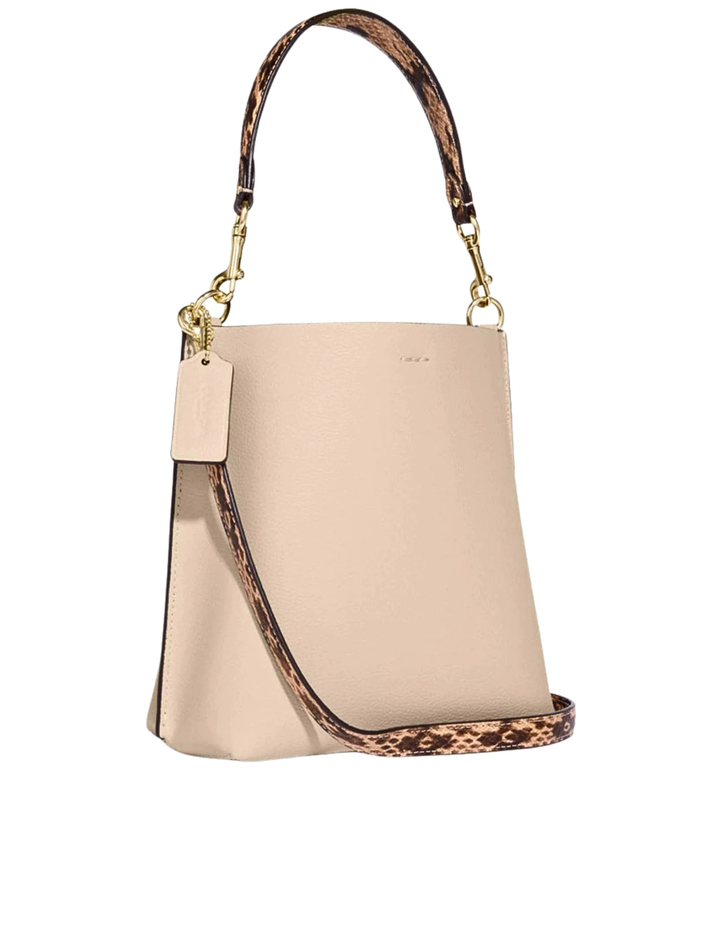 gambar-belakang-Coach-Mollie-Bucket-Bag-22-Snake-Embossed-Leather-Ivory-Multi