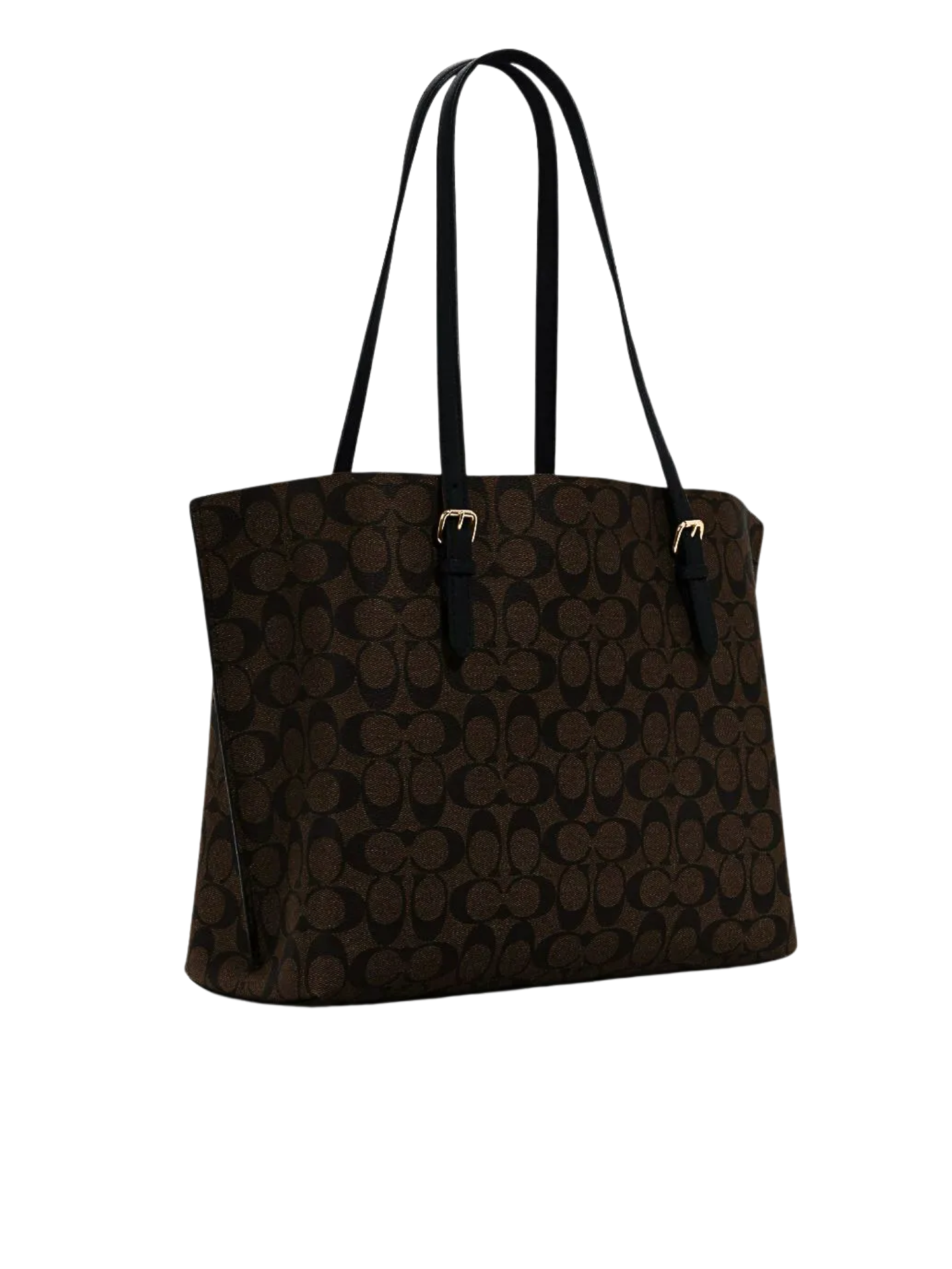gambar-belakang-Coach-Mollie-Tote-In-Signature-Canvas-Black