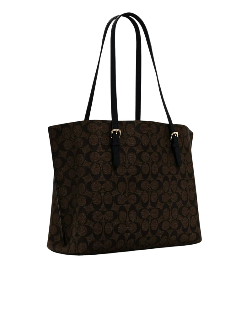 gambar-belakang-Coach-Mollie-Tote-In-Signature-Canvas-Black