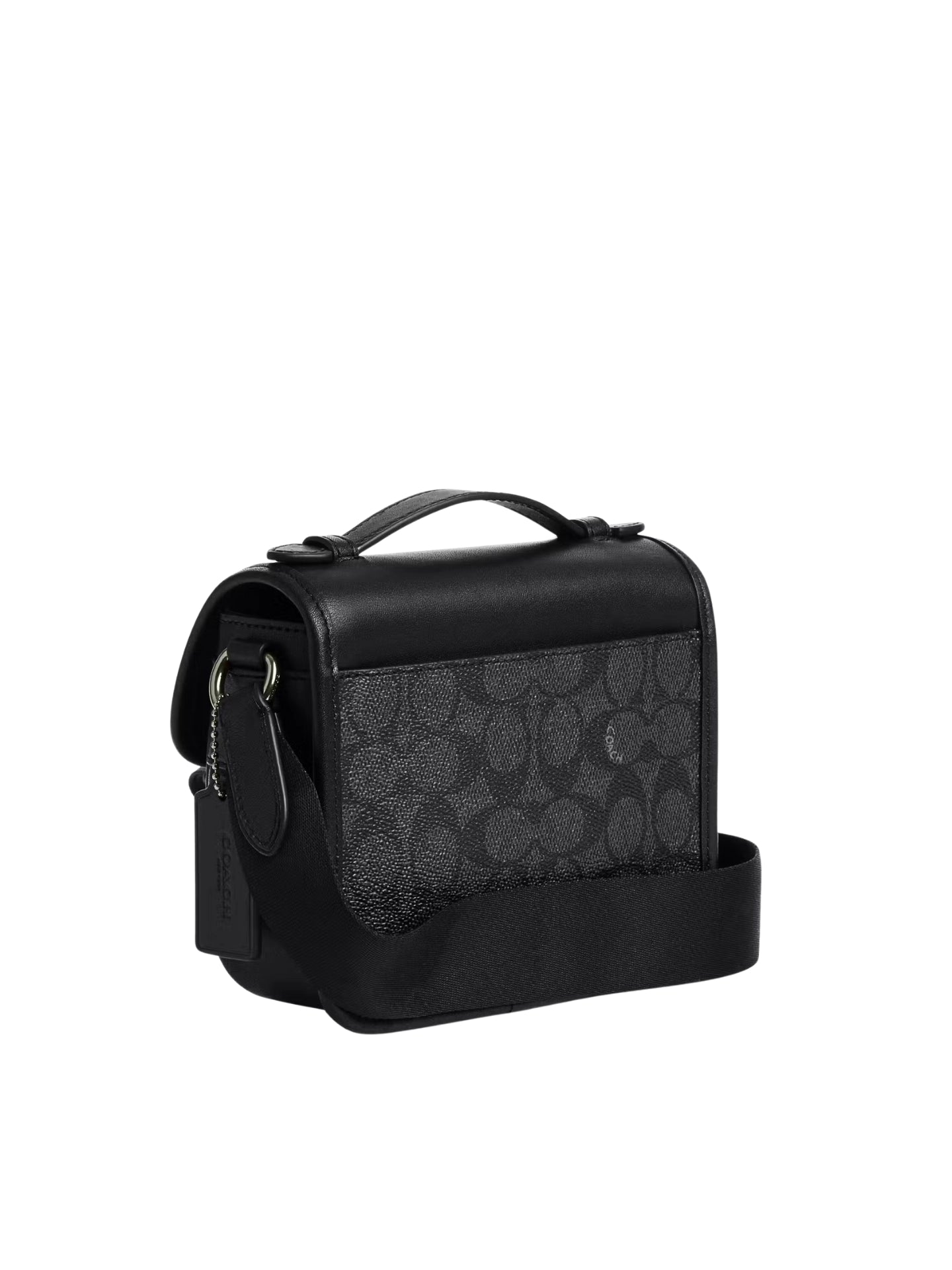 gambar-belakang-Coach-Racer-Crossbody-Bag-In-Signature-Canvas-Charcoal-Black