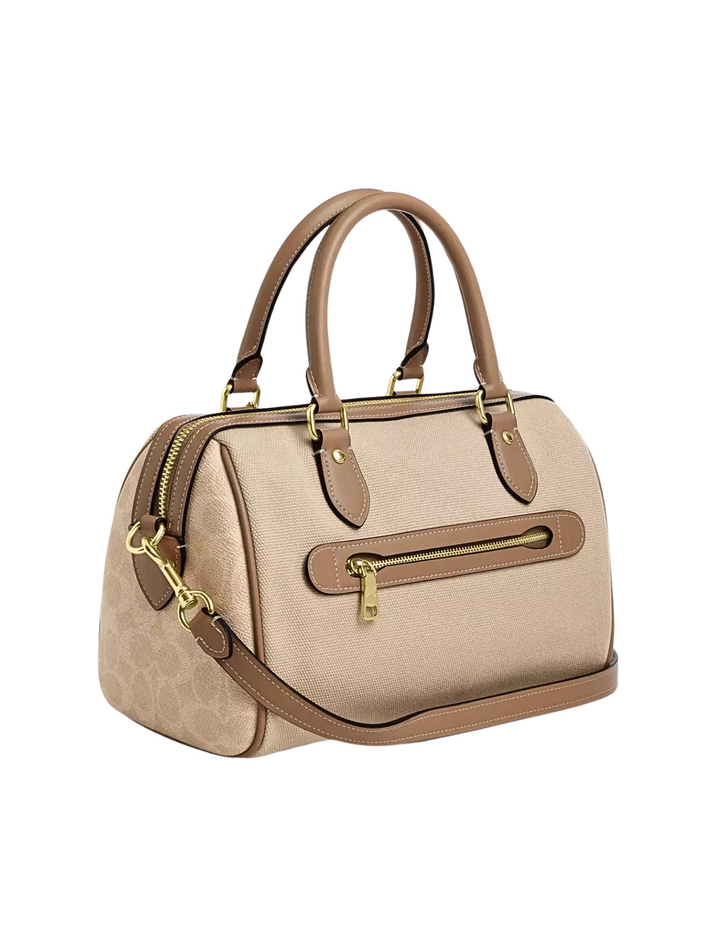 gambar-belakang-Coach-Rowan-Satchel-Bag-In-Colorblock-Dark-Natural-Multi