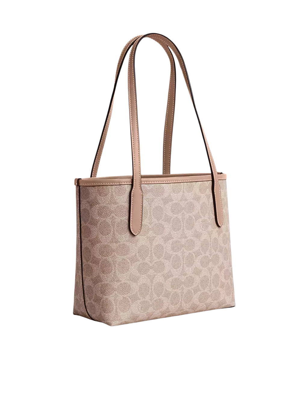 gambar-belakang-Coach-Small-City-Tote-Bag-In-Signature-Canvas-Sand-Taupe
