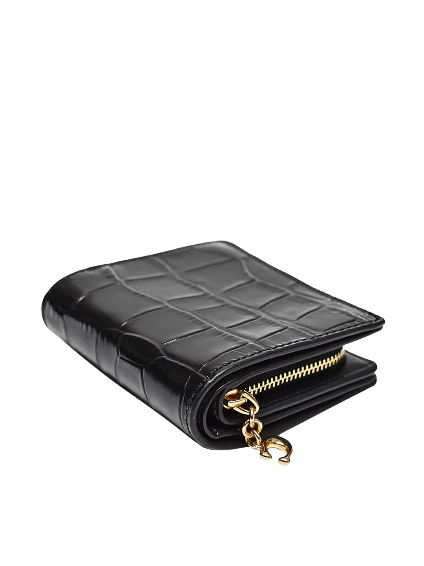 gambar-belakang-Coach-Snap-Wallet-Crocodile-Embossed-Leather-Black