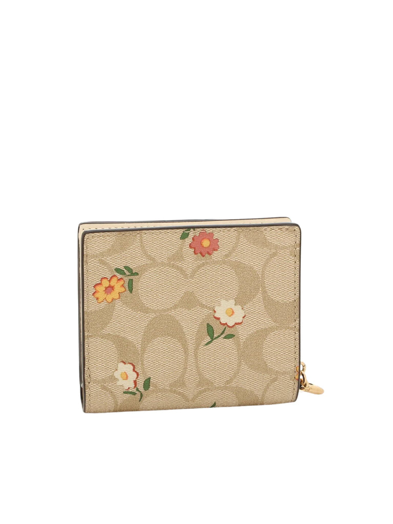 Coach snap card case in signature canvas hotsell