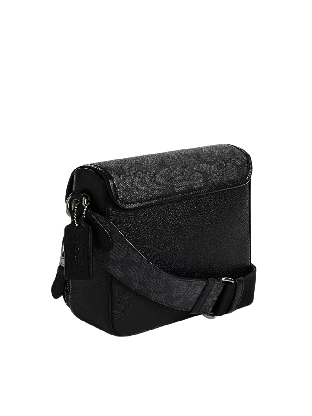 gambar-belakang-Coach-Sullivan-Flap-Crossbody-Bag-In-Signature-Canvas-Charcoal-Black