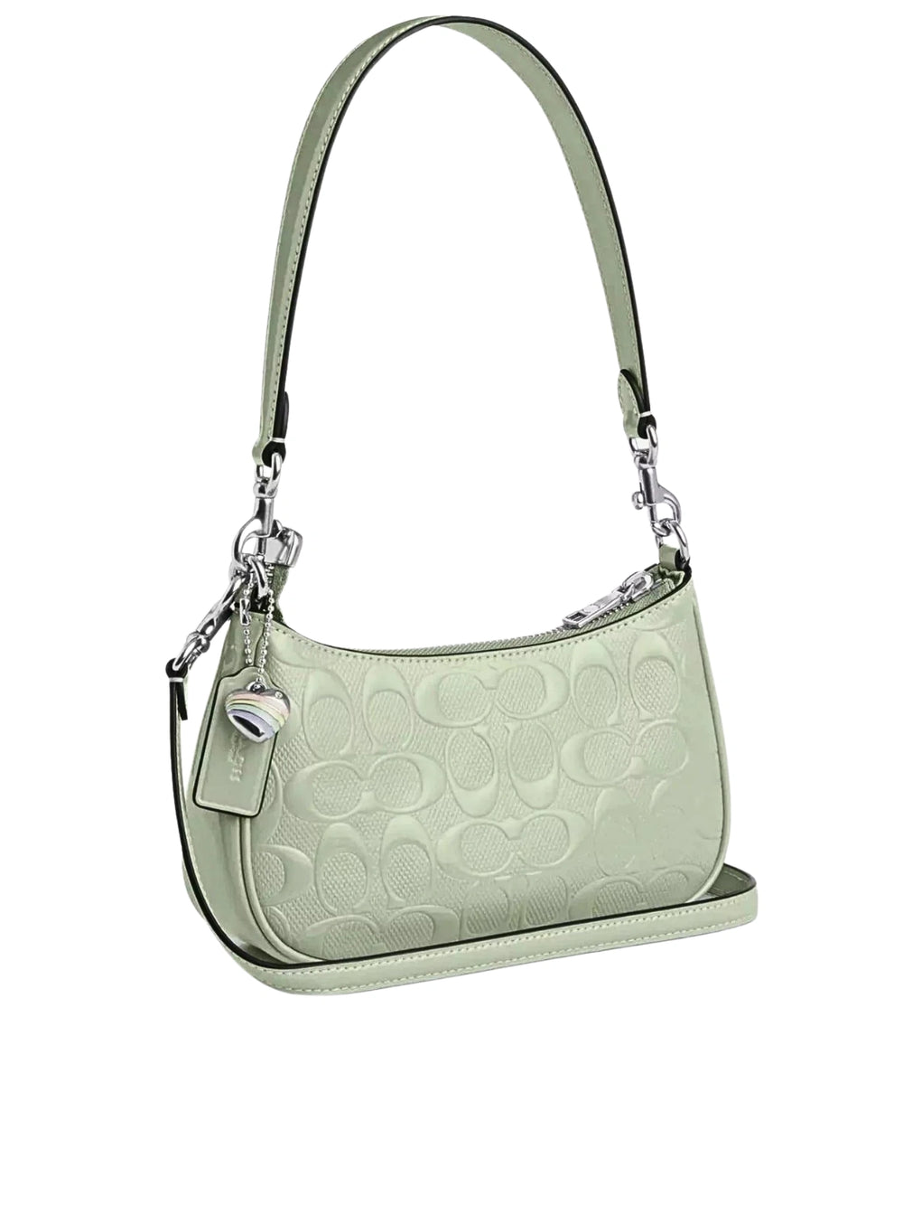 gambar-belakang-Coach-Teri-Mini-Crossbody-Bag-Signature-Leather-Heart-Charm-Pale-Green
