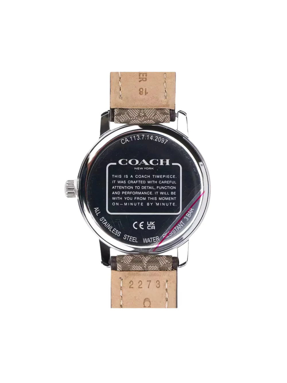 gambar-belakang-Coach-Womens-Grand-Rose-Watch-Signature-Brown-Strap