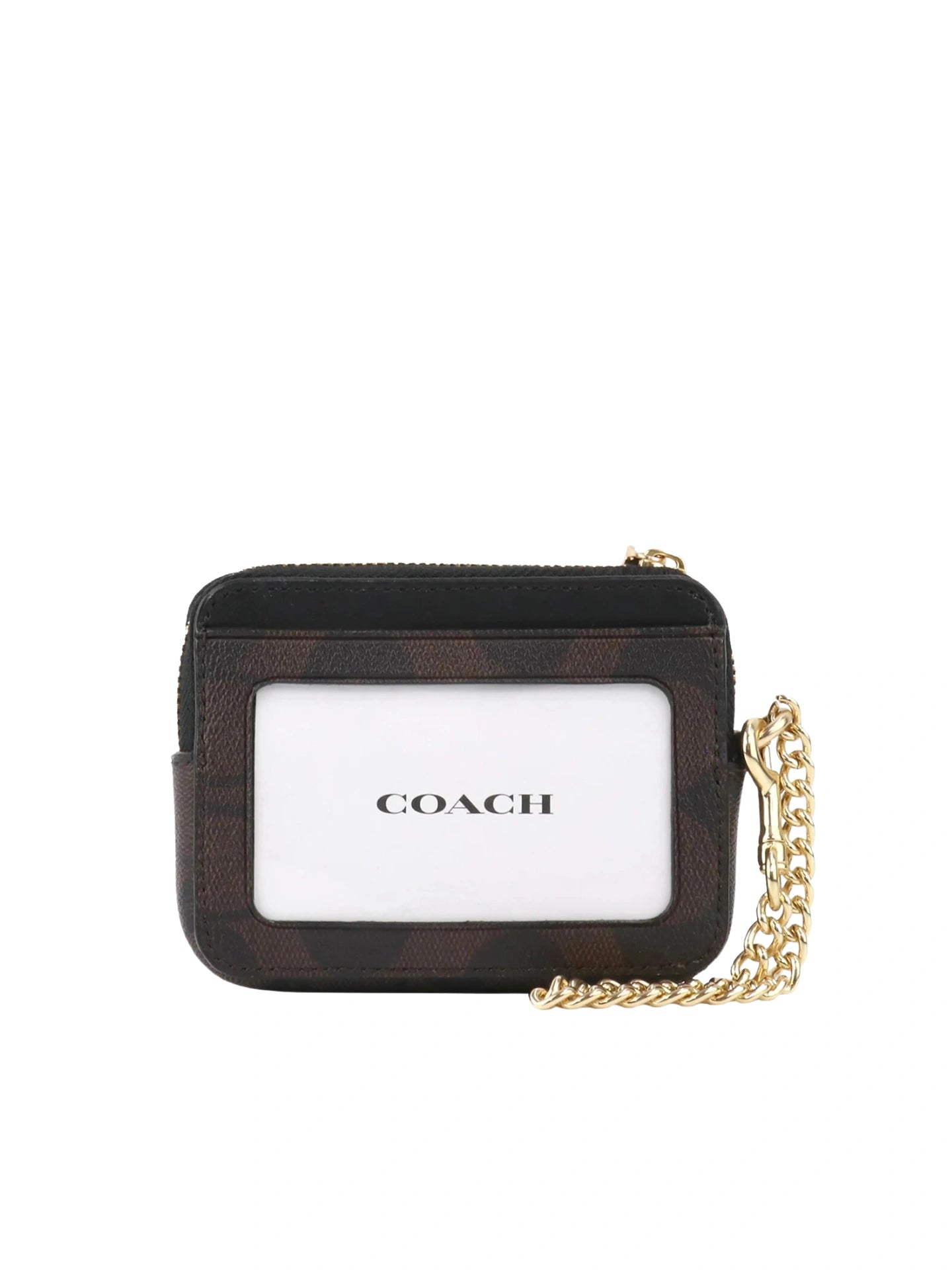 gambar-belakang-Coach-Zip-Card-Case-Signature-In-Blocked-Khaki-Brown-Multi