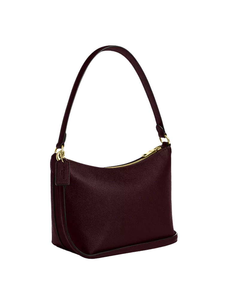 gambar-belakang-Coach-Zip-Shoulder-Bag-Crossgrain-Leather-Merlot