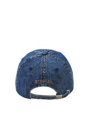 gambar-belakang-Emis-Washed-Denim-Ball-Cap-Blue-Brown