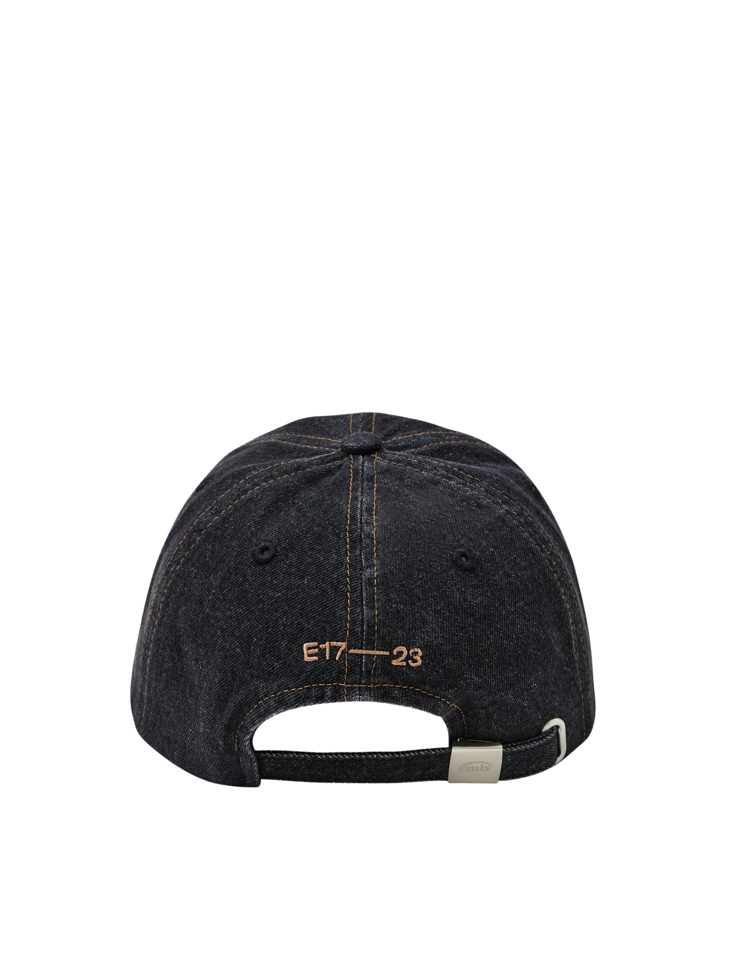 gambar-belakang-Emis-Washed-Denim-Ball-Cap-Gray-Black