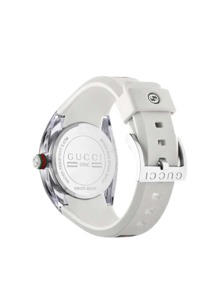 gambar-belakang-Gucci-Sync-36MM-Stainless-Steel-White-Rubber-Strap-WatchWEBP