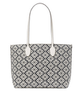 gambar-belakang-Kate-Spade-Flower-Jacquard-Bleecker-Large-Tote-Charcoal-Grey-Multi