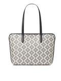 gambar-belakang-Kate-Spade-Flower-PVC-Tote-Black